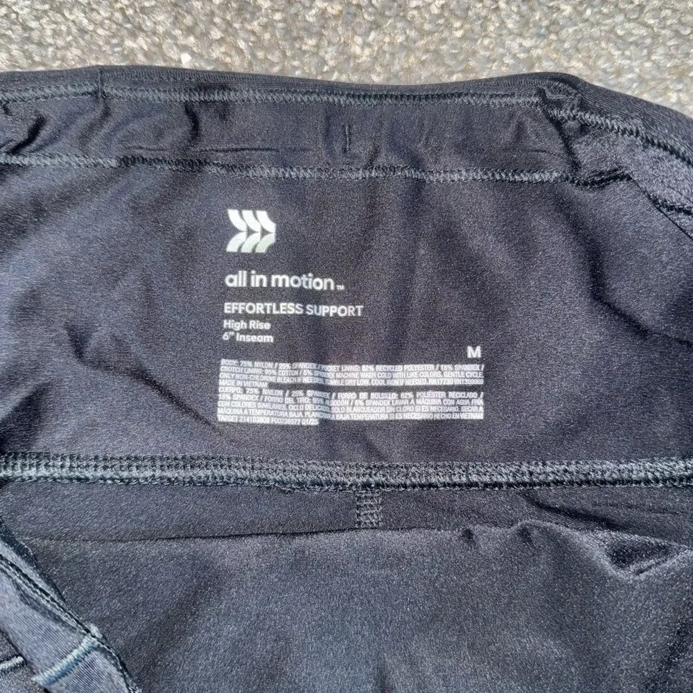 All in Motion Women's Black Bike Shorts